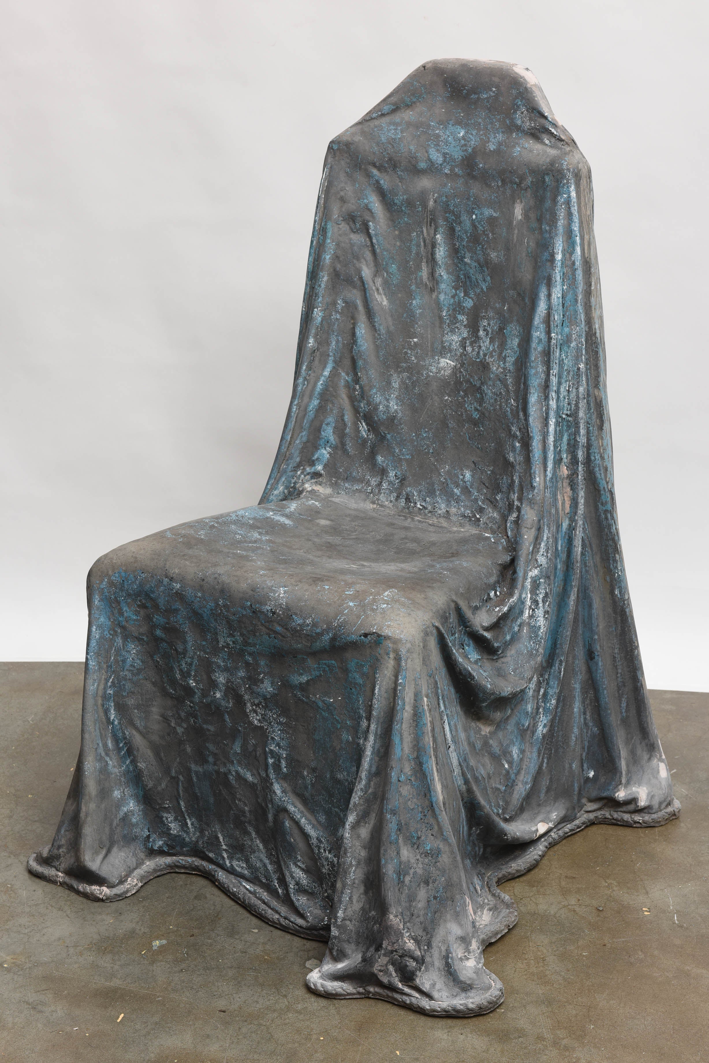 Fiberglass "Drape" Chair Sculpture