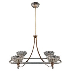 1940's Barovier & Toso Four-Light Ceiling Pendant