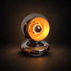 A Goffredo Reggiani 1970's Eye Ball Chrome Table Lamp