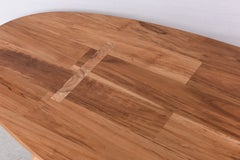 Coffee Table, Teak, Wood, oval, surfboard shape Handmade, unique.artisanal