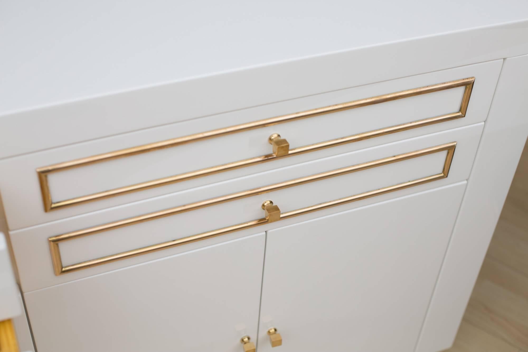 Late 20th Century 1970s Custom Lacquered Sideboard For Sale
