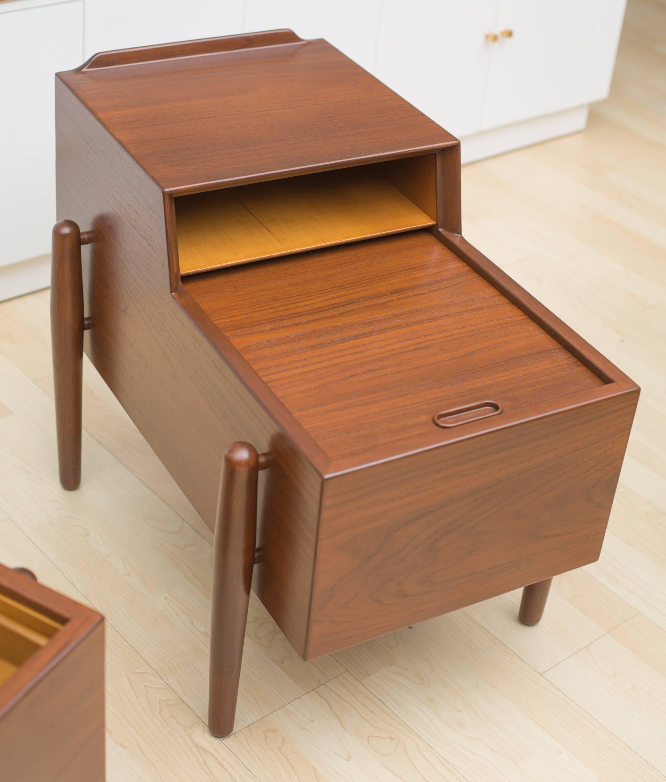 Mid-Century Modern Arne Vodder Two-Tier End Tables For Sale