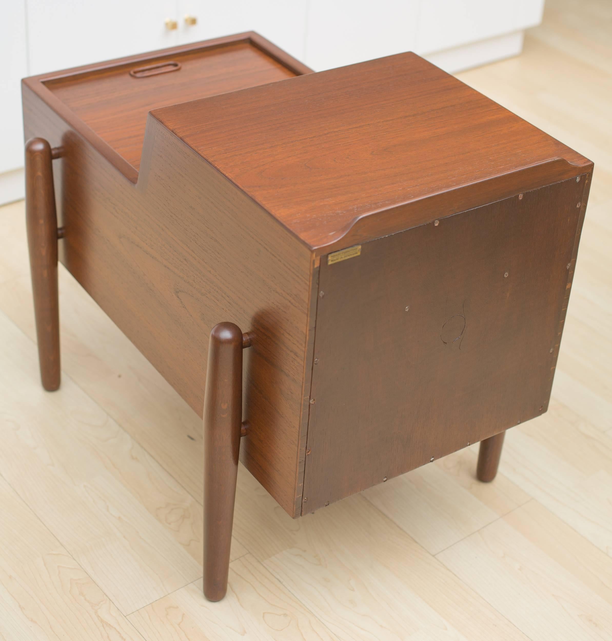 Mid-20th Century Arne Vodder Two-Tier End Tables For Sale