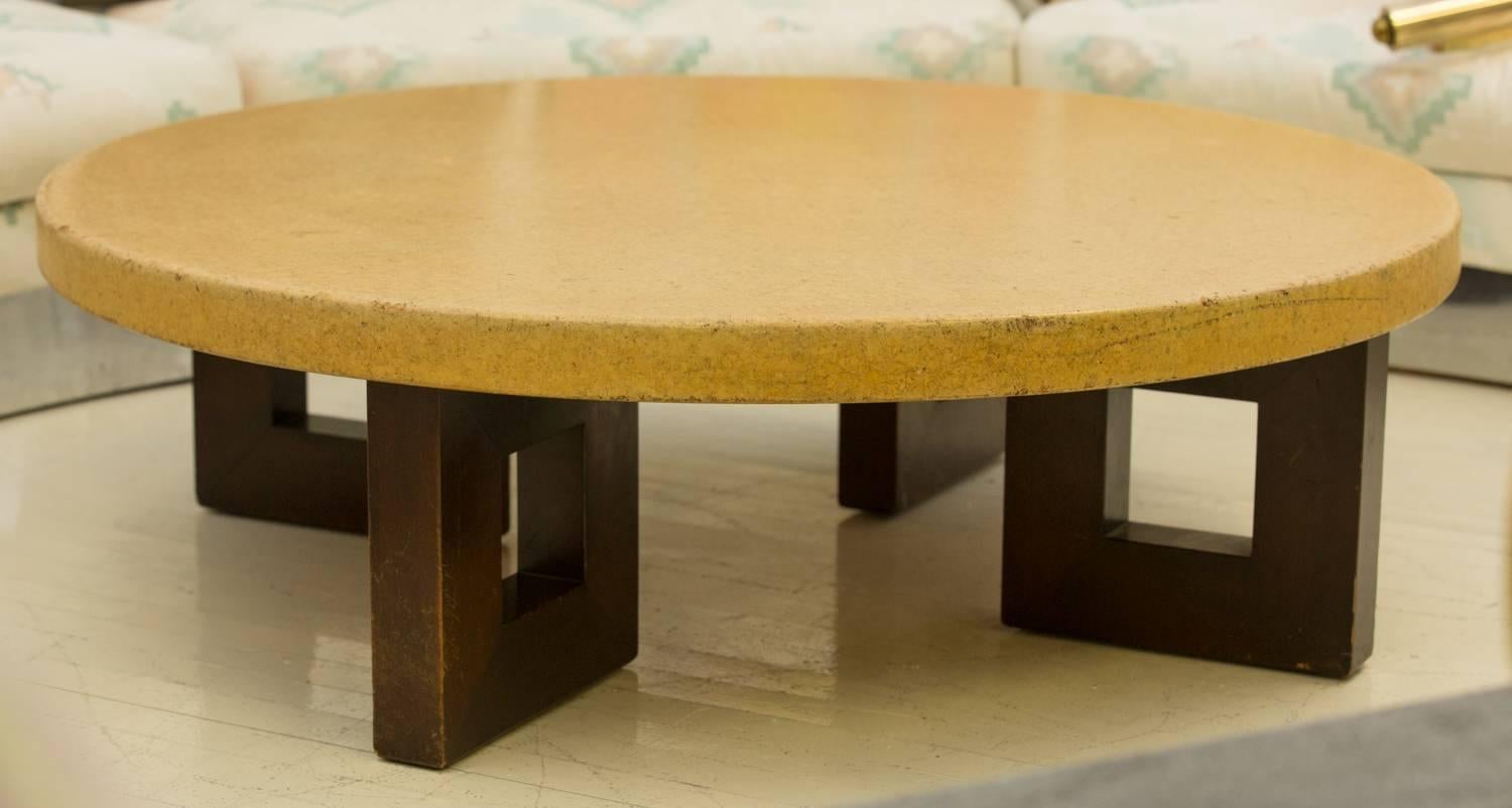 Art Deco Paul Frankl Cork Coffee Table For Sale