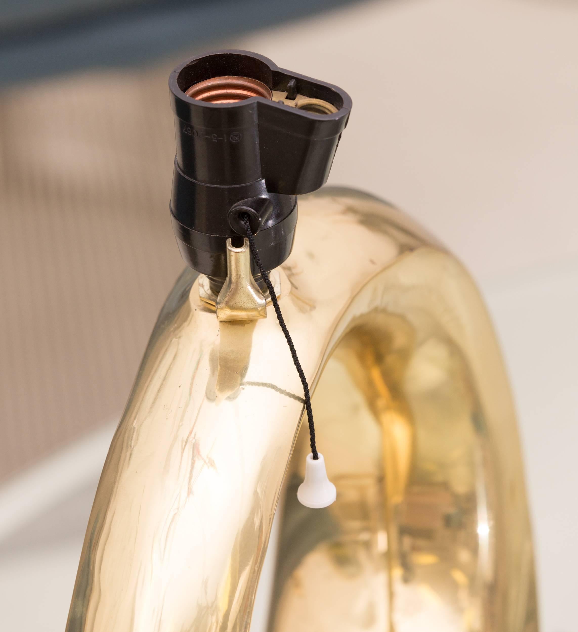 Mid-Century Modern Pierre Cardin Brass Table Lamps