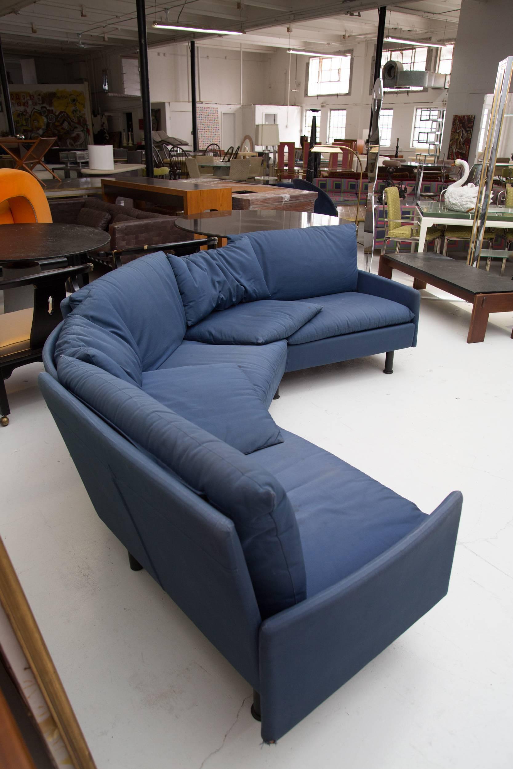 Italian Modular Sofa by Vico Magistretti for Cassina For Sale