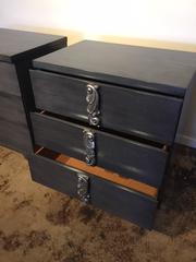 Paar anthrazitgraue Art-Déco-Schränke von Grosfeld House