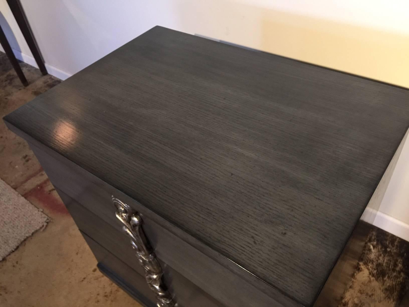 charcoal stained cabinets