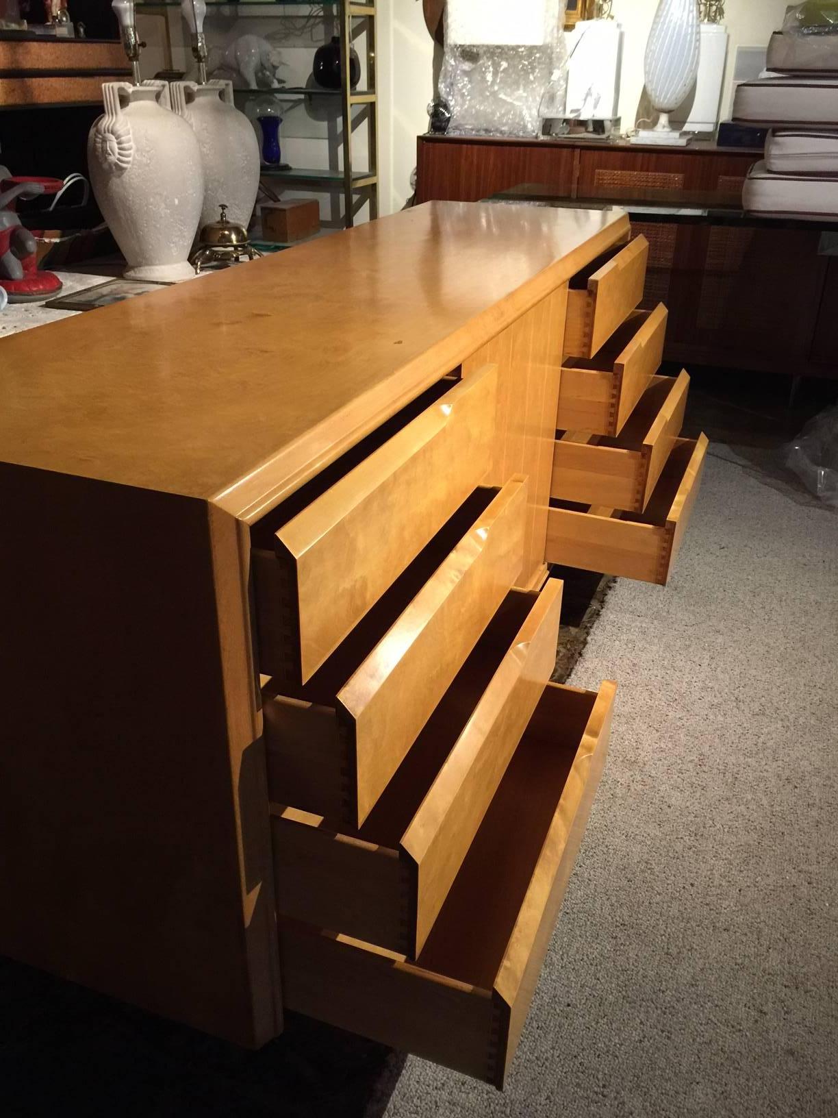 Mid-20th Century Mid-Century Cabinet/Dresser in Birch Wood For Sale