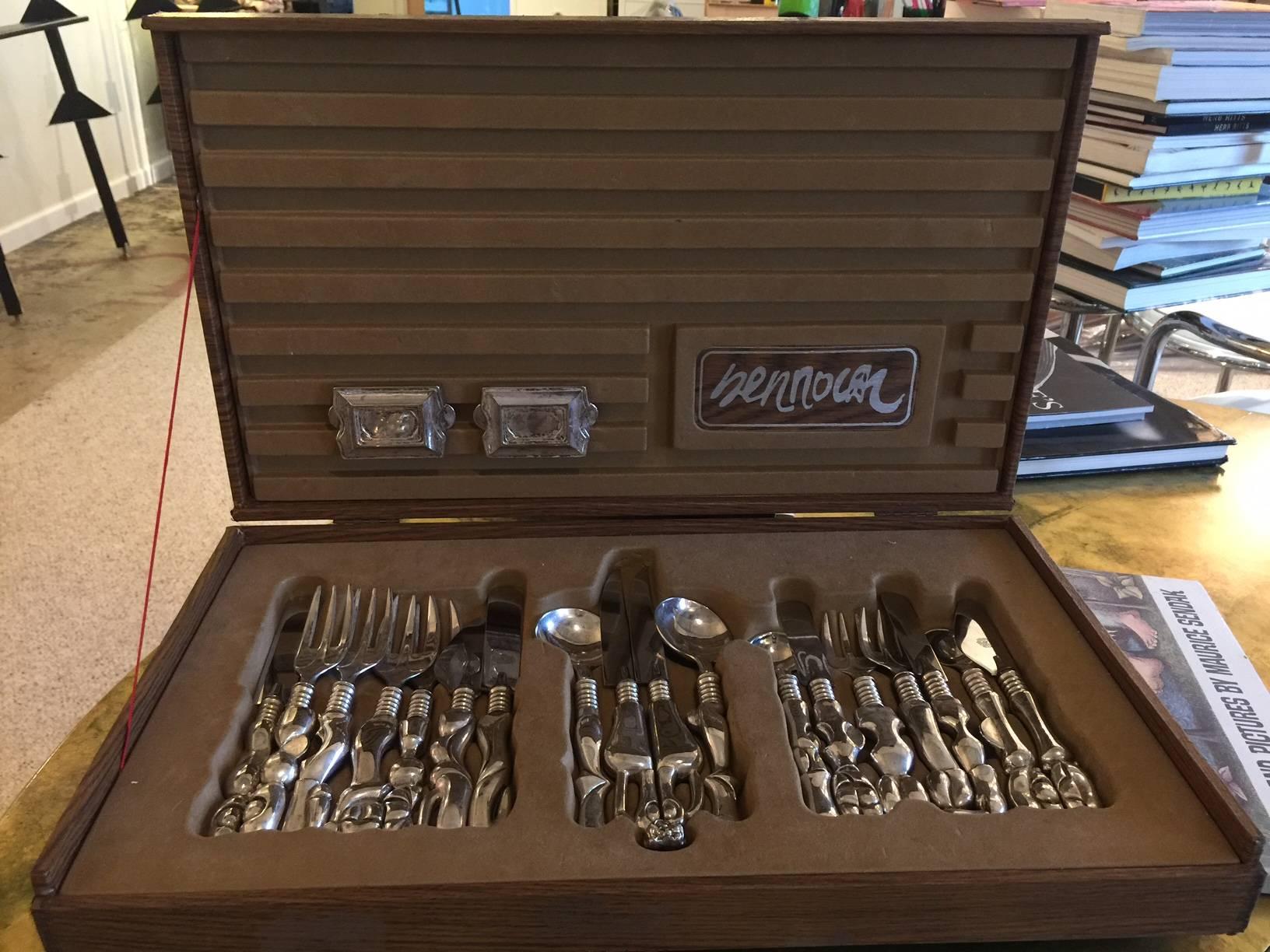 Mid-Century Modern Miguel Ortiz Berrocal, 21-Piece Service