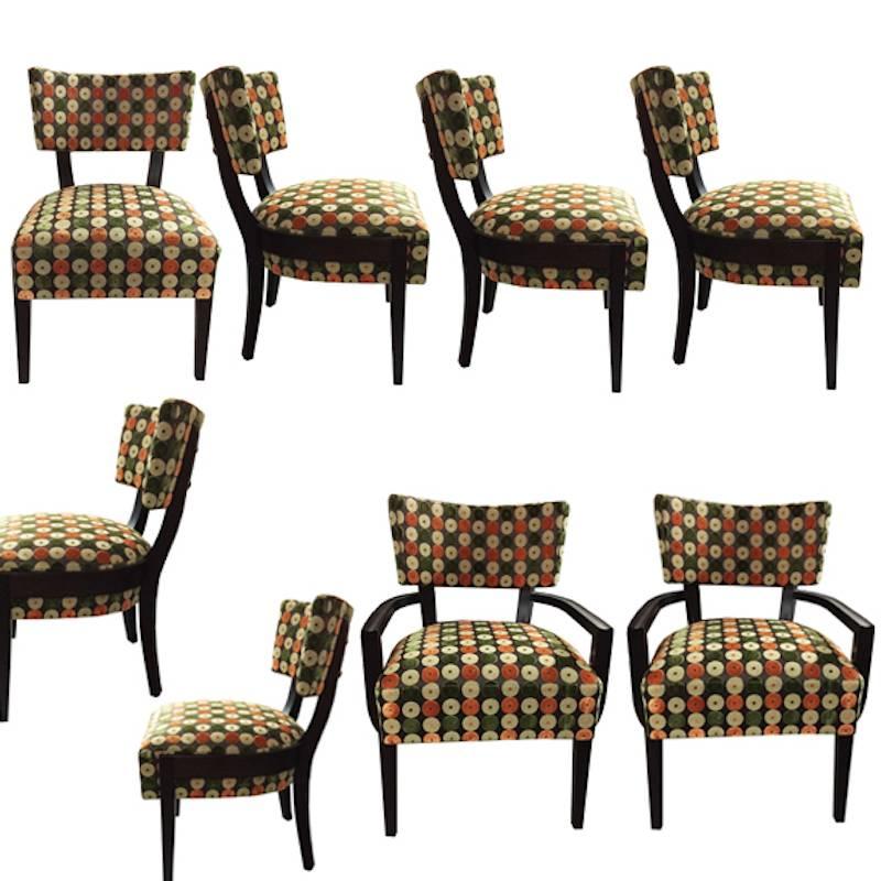 Set of Eight Dining Chairs by Troscan, circa 2000 For Sale