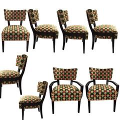 Set of Eight Dining Chairs by Troscan, circa 2000