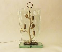 Rare Table Lamp by Pietro Chiesa for Fontana Arte Italy, circa 1935