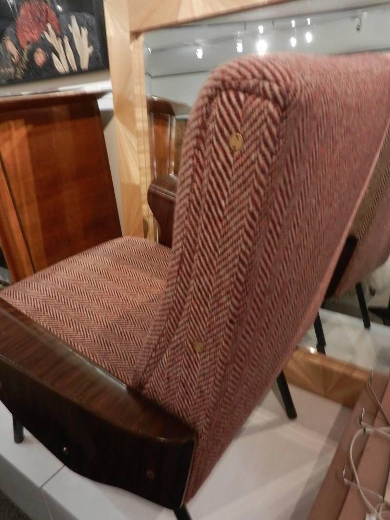 Osvaldo Borsani, Rare Single Mid-Century Club Chair, Model D72 For Sale 1