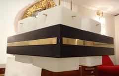 Large Scaled Mid-Century Modernist Chandelier by Stilnovo circa 1960