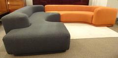 Sectional Sofa, Two-Piece "Lara" by Roberto Pamio, Noti Massari and Renato Toso
