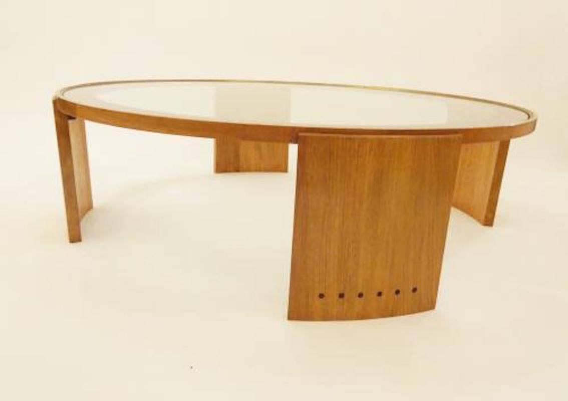 Mid-20th Century Large Scaled Mid-Century Cocktail or Coffee Table by Jacques Adnet, circa 1950