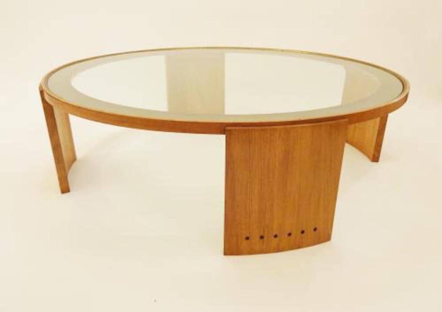 Large Scaled Mid-Century Cocktail or Coffee Table by Jacques Adnet, circa 1950 1