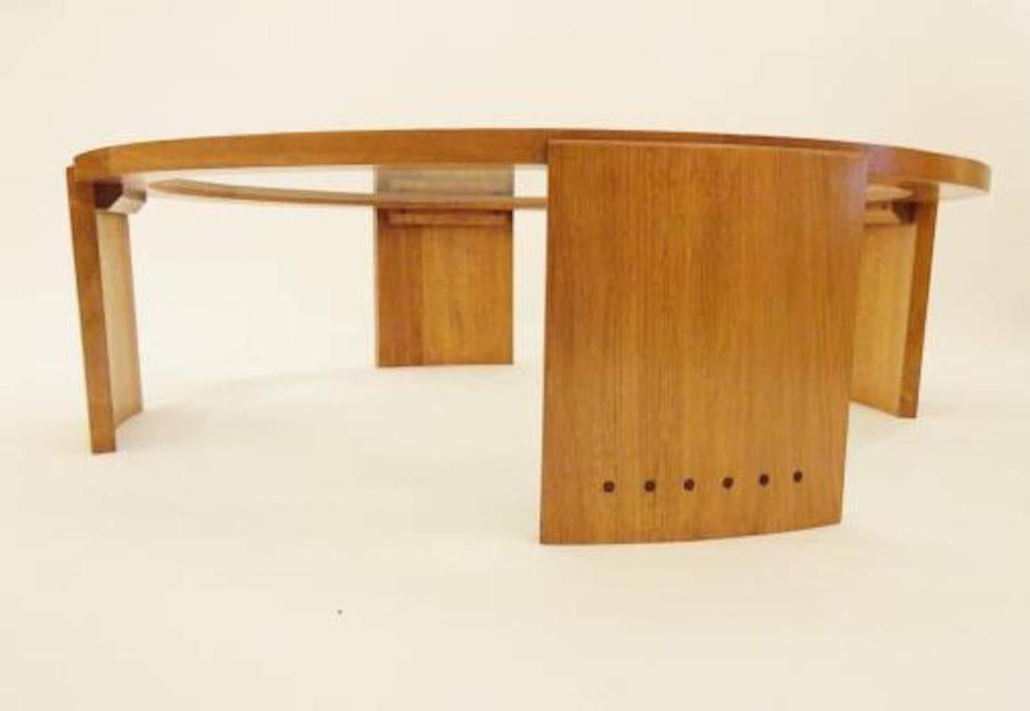 Large Scaled Mid-Century Cocktail or Coffee Table by Jacques Adnet, circa 1950 2