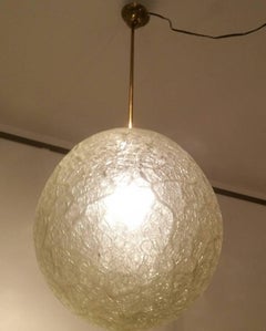 Barovier Art Deco Murano Glass Hand Blown Ball Pendant Chandelier