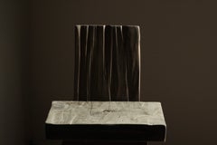 Sedia vintage in stile modernista realizzata con un ceppo di sequoia californiana