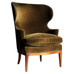 Edward Wormley "Model 1038" Wingback Chair for Dunbar, 1940s