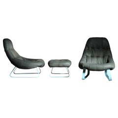 Percival Lafer "Earth" Chairs and Ottoman, 1970s