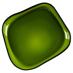 Alvar Aalto, Modell 9769, grüne Glasschale für Iittala, Finnland, 1940er/1950er Jahre