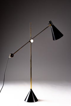 Lámpara de pie ajustable K10-11 de Tapio Wirkkala para Idman Oy, Finlandia, década de 1950