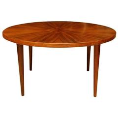 Danish Rosewood Radially Veneered Coffee Table 11