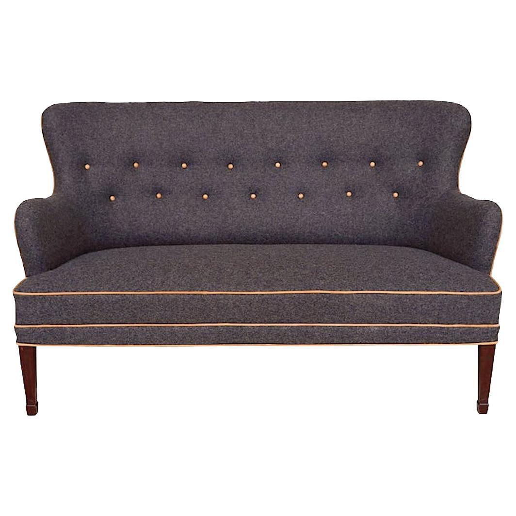 Classical Style Loveseat by Frits Henningsen  For Sale