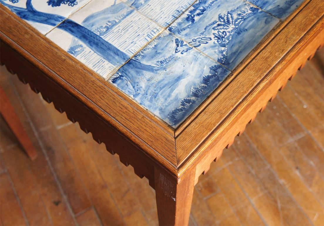 Danish Tile Top Table by Frits Henningsen  1