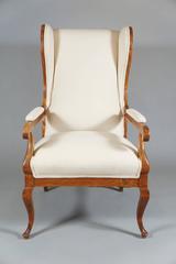 Wing Back Armchair in Birch
