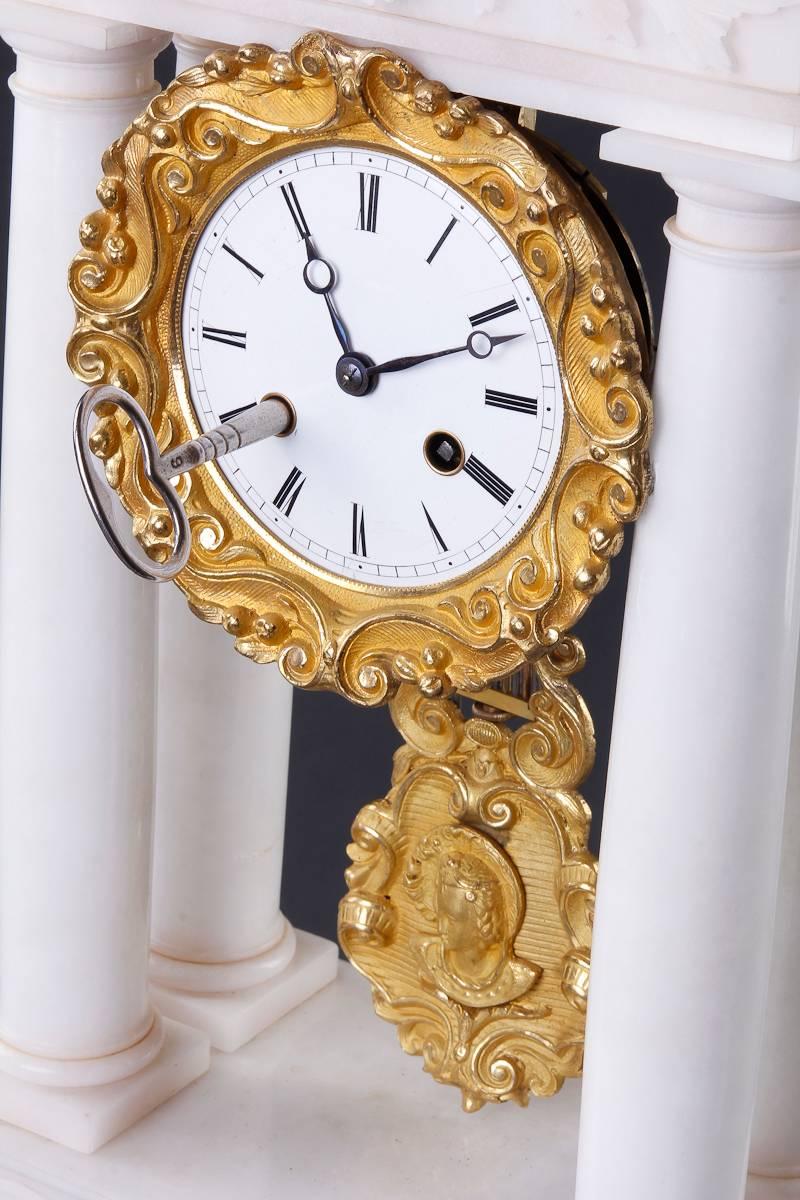 glass dome mantel clock