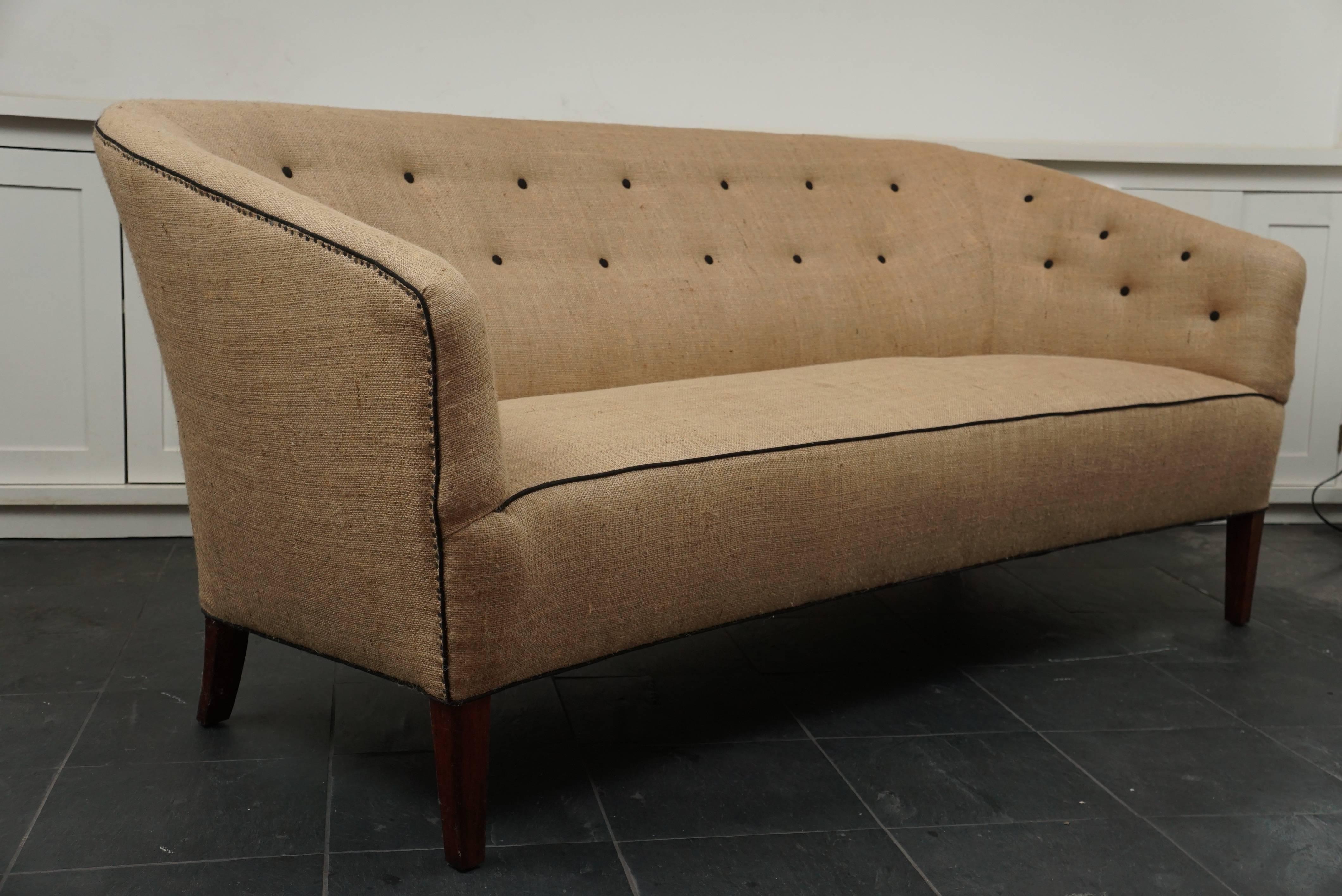 Scandinavian Modern Three-Seat Sofa by Pontoppidan