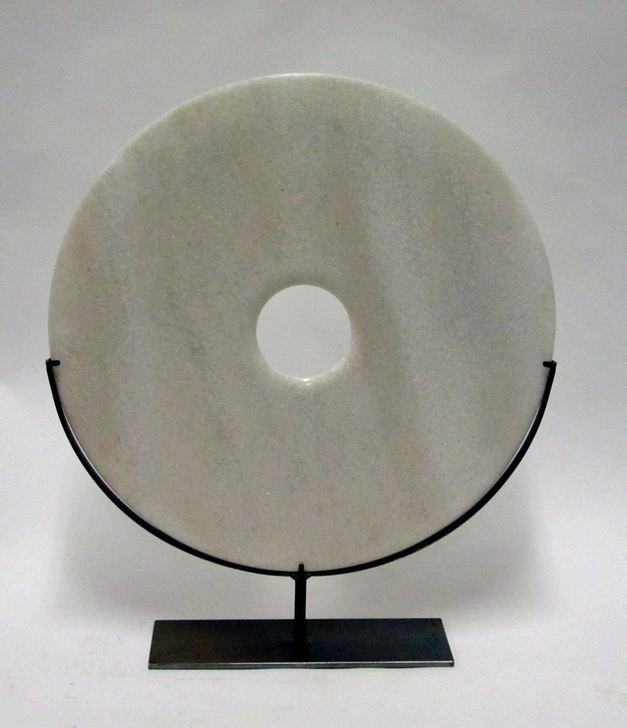 Large Marble Disc Sculpture, Contemporary, China at 1stdibs
