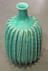 Porcelain Gourd Design Turquoise Vase, China, Contemporary