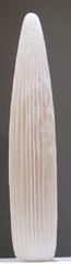 Hand Made Porcelain White Cactus Motif Vase, Contemporary, Italy