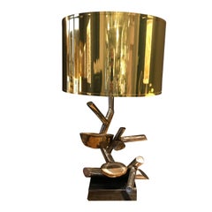 Agate Polished Nickel Single Lamp, Belgium, Contemporary