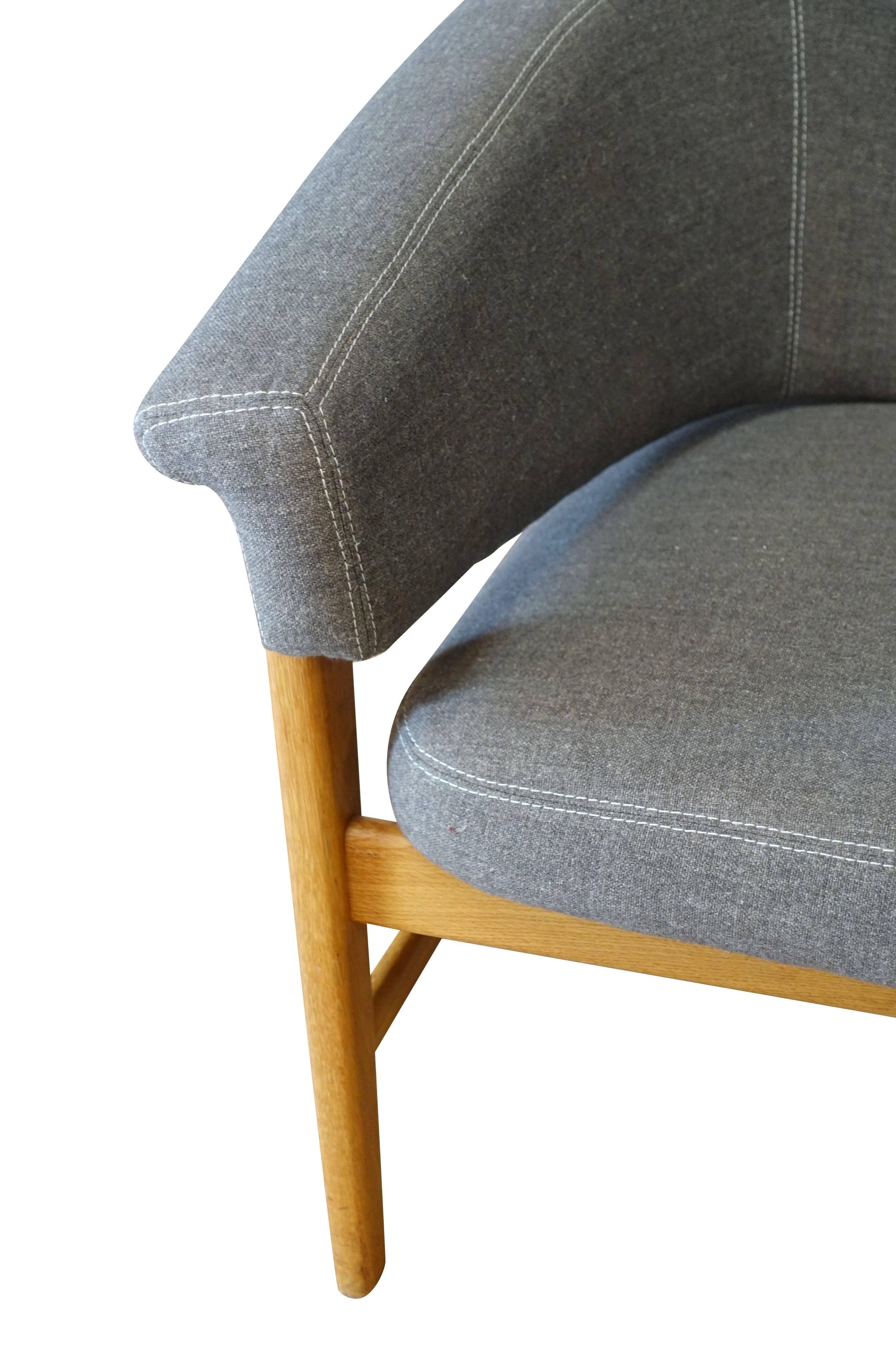 Swedish Upholstered Pair of Side Chairs, Mid-Century 1