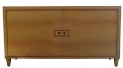 Light Cerused Oak Credenza, France, 1940s
