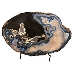 Prehistoric Agate Sculpture on Stand, Brazil