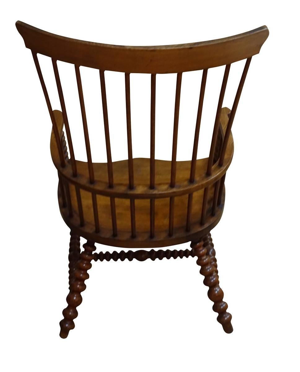 Scottish Windsor Side Chair, Scotland, 19th Century In Excellent Condition In New York, NY