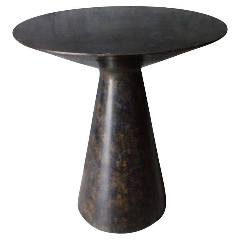 Bronze Smooth Top Side Table, Germany, Contemporary For Sale