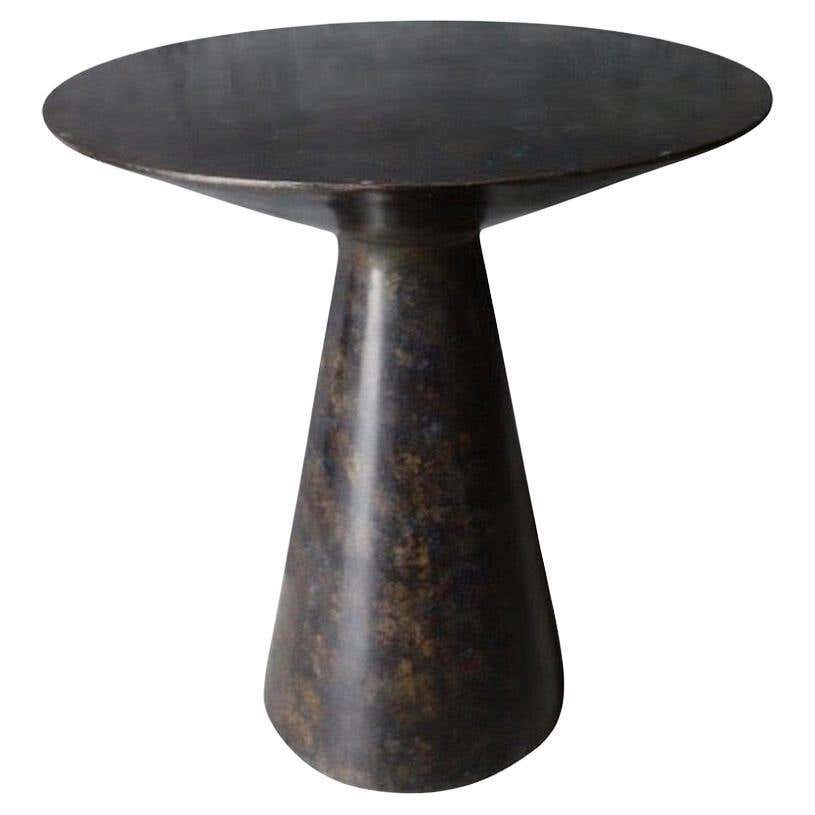 Bronze Smooth Top Side Table, Germany, Contemporary For Sale at 1stDibs