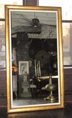 Gold Gilt Rectangular Mirror, France, 1930s
