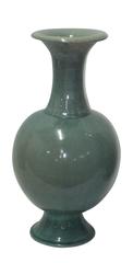 Extra Large Washed Turquoise Vases, China, Contemporary