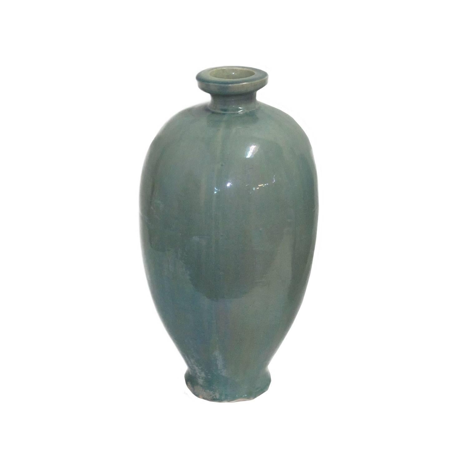 Extra Large Washed Turquoise Vases, China, Contemporary 3