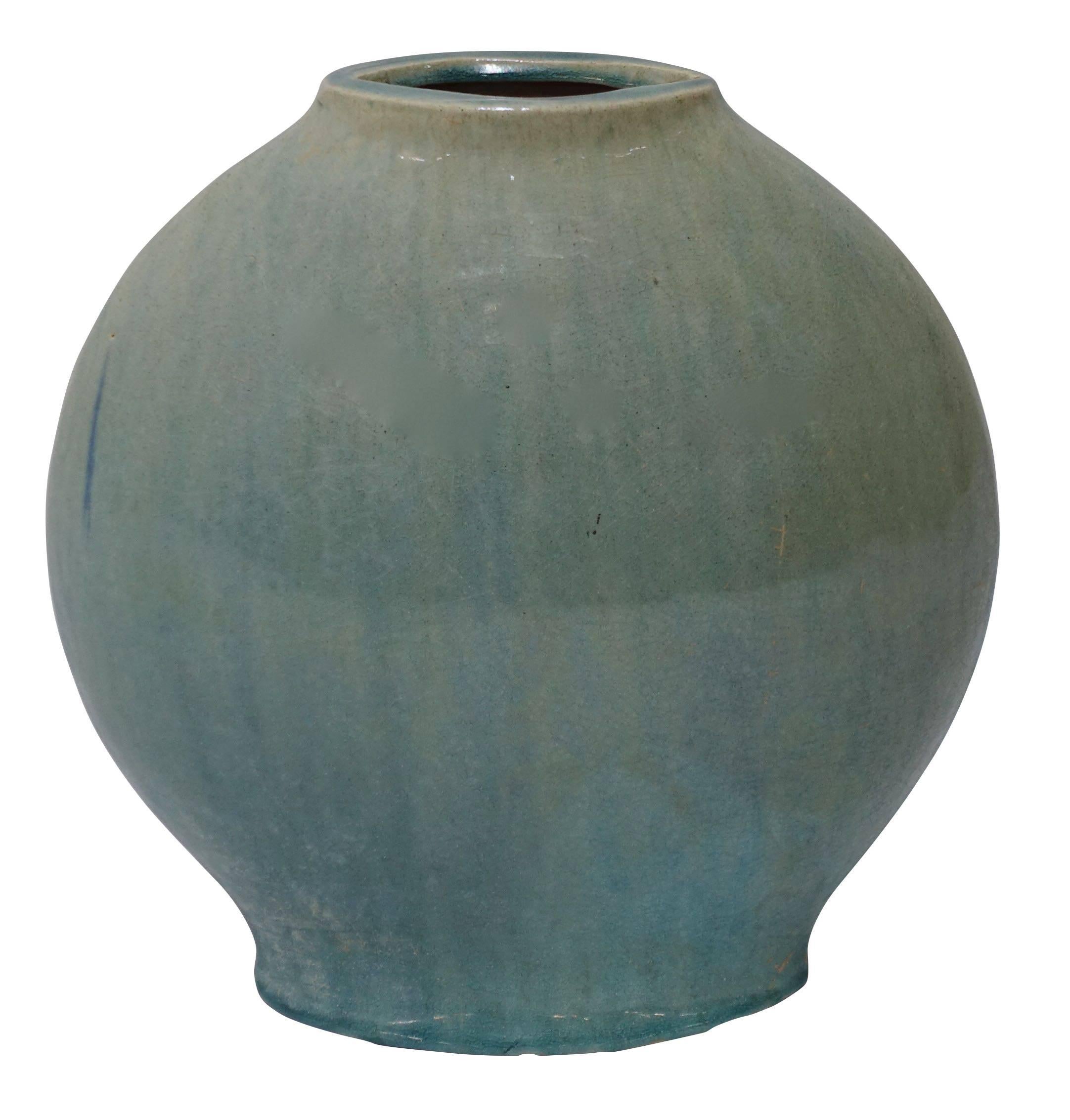 Extra Large Washed Turquoise Vases, China, Contemporary 5