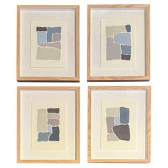 Ölpastelle abstrakte Malerei von Hortense Reynaud, Frankreich, Contemporary